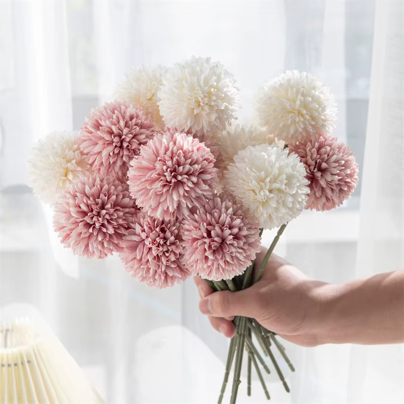 Bouquet de fleurs artificielles d'hortensia