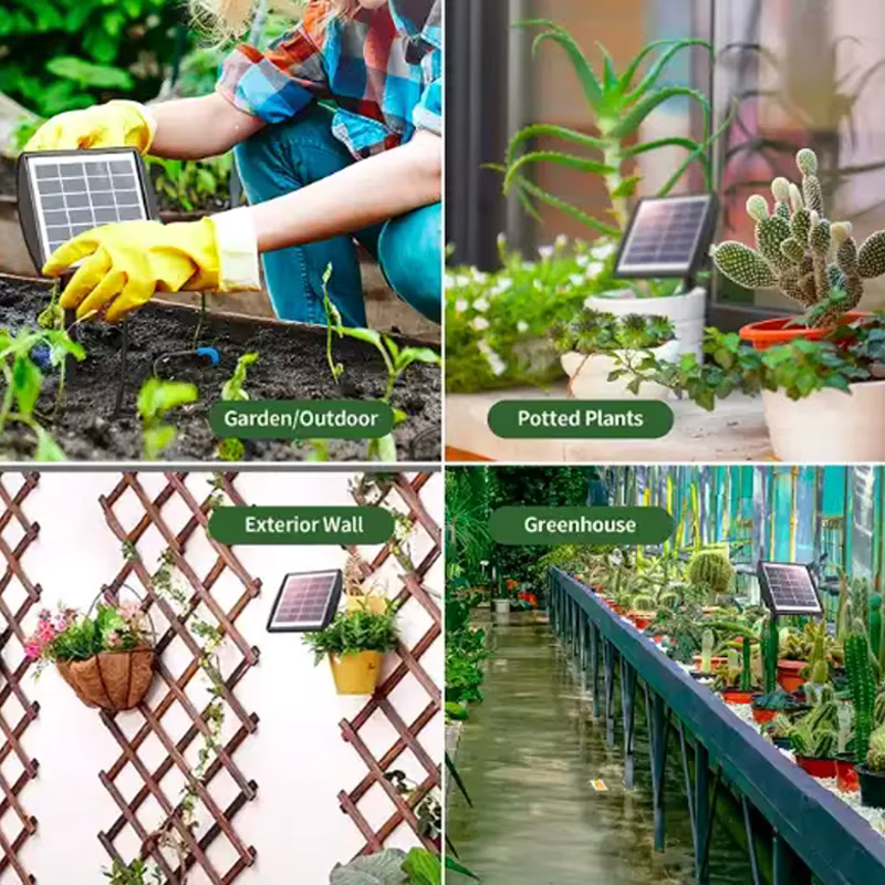 Kit d'irrigation solaire intelligent 6V 2W pour plantes en pot
