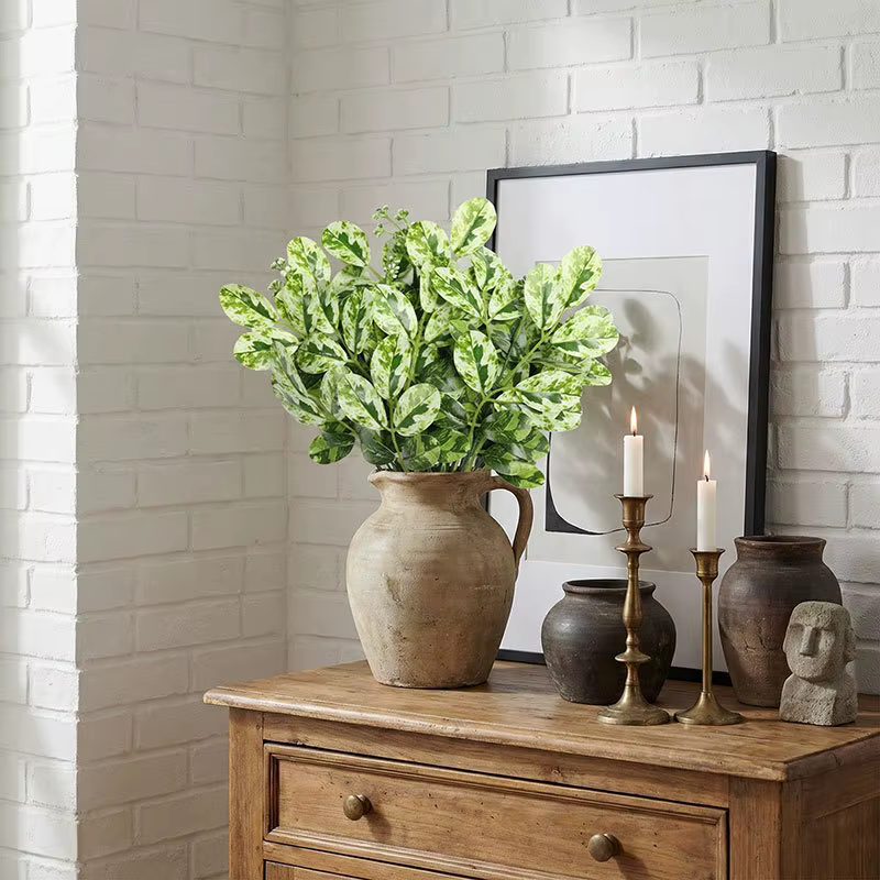 Lot de 6 plantes artificielles en plastique