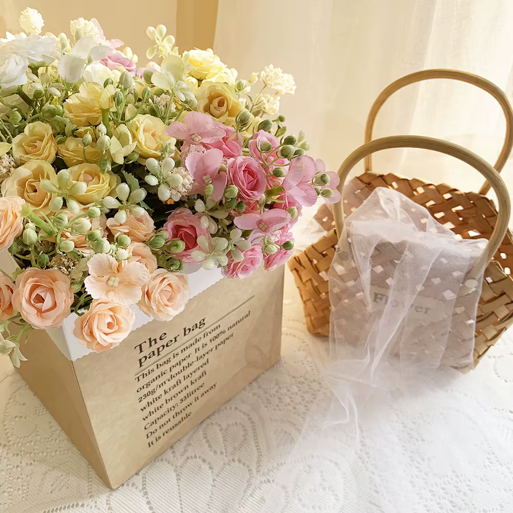 Belles hortensias artificielles pour décoration de jardin