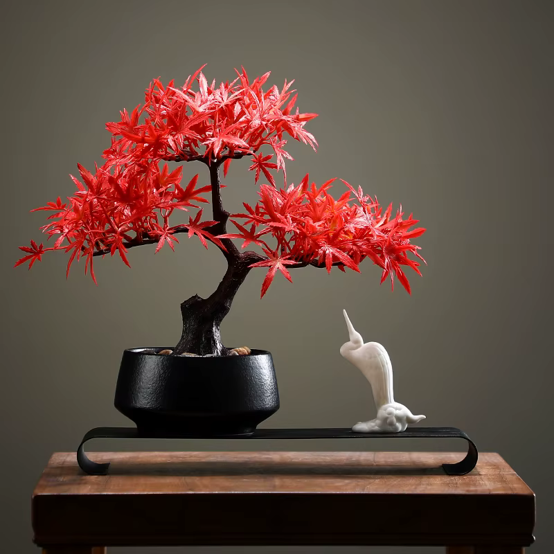 Pot de Bonsaï Artificiel en Érable Rouge