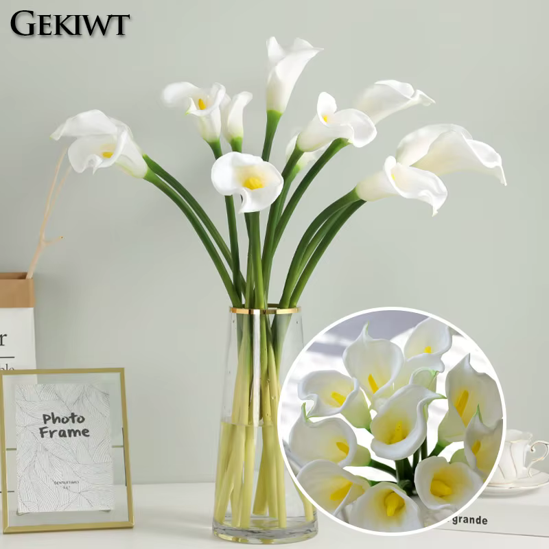 Fleur Artificielle de Lys Calla en PU