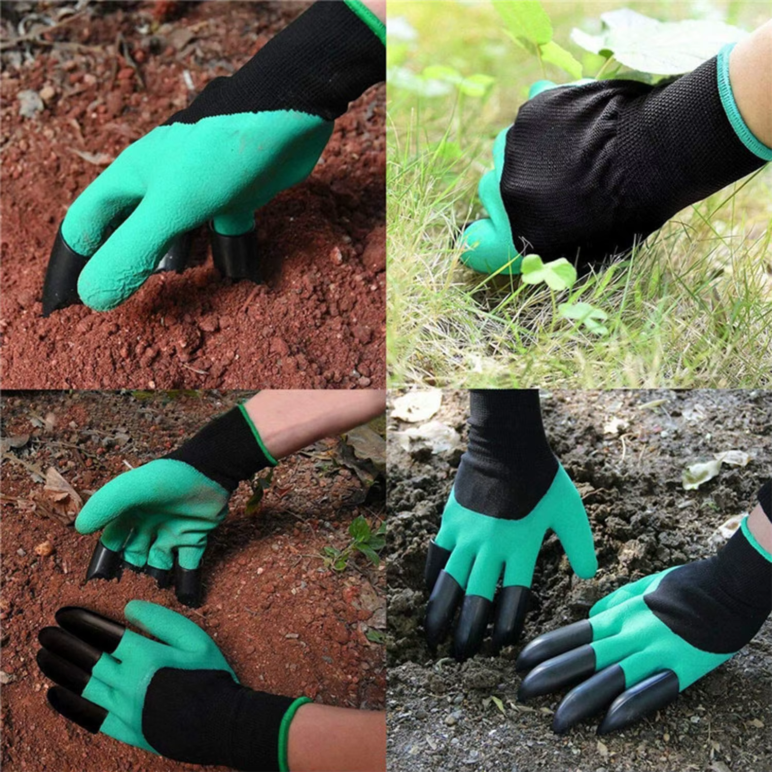 Gants de jardinage à 8 griffes