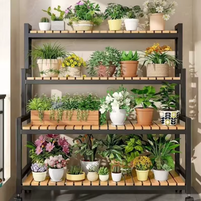Étagère murale grande pour plantes de balcon