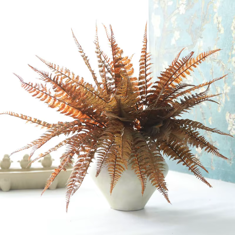 Plante verte artificielle en plastique