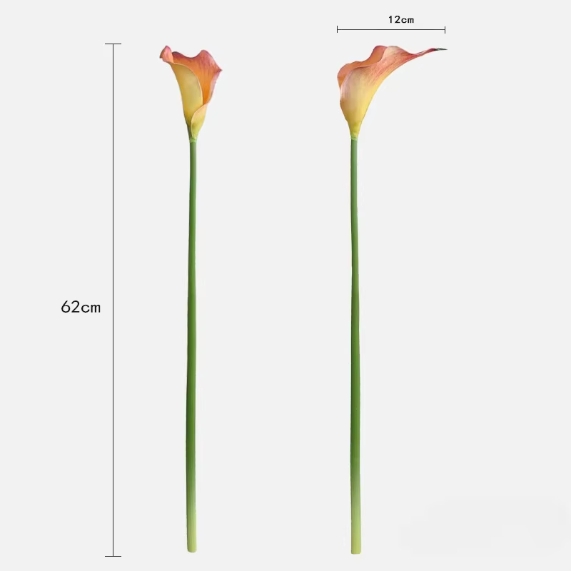 Lys Calla Artificiel avec Grand Long Poteau