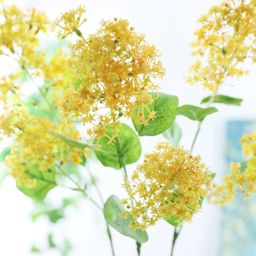 Fausses Fleurs d'Hortensia Artificielles à 2 Têtes
