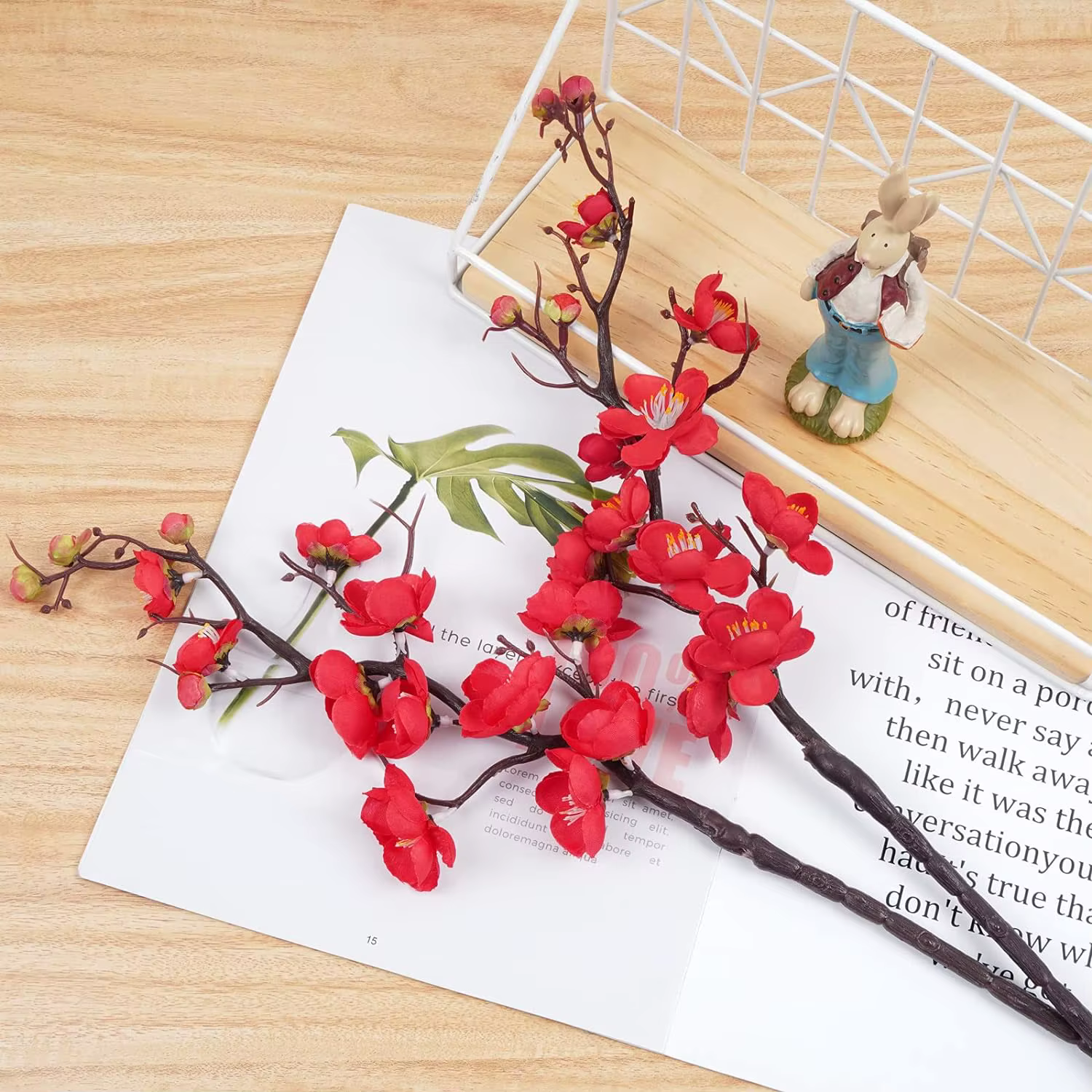 Fleurs artificielles en soie