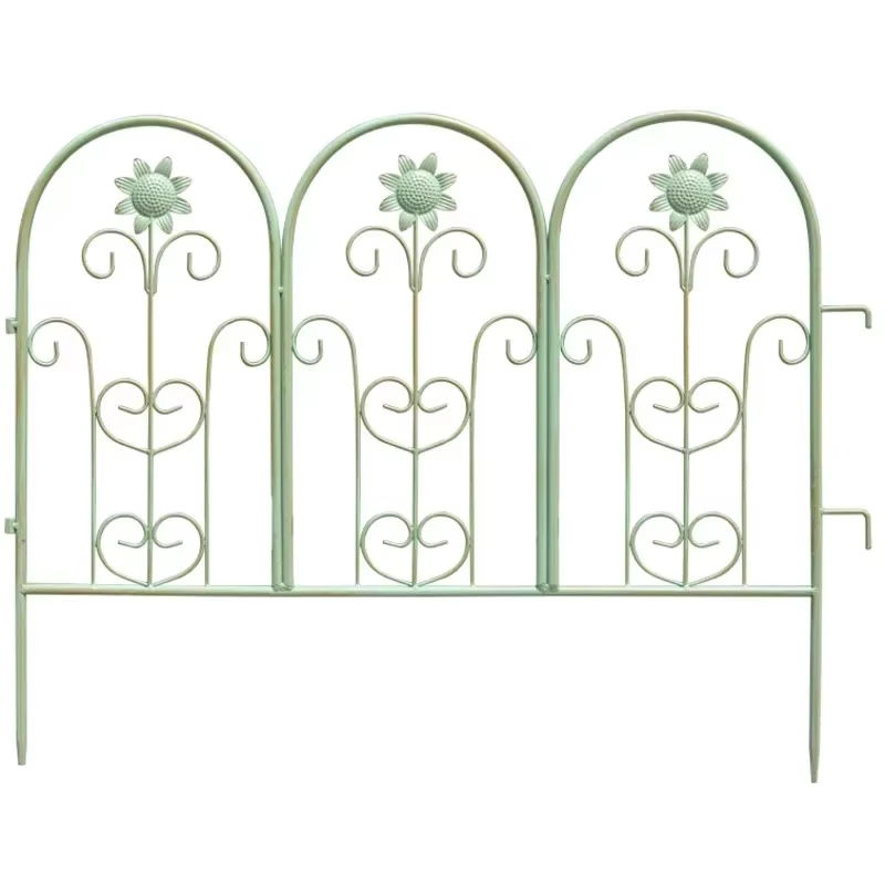 Clôture en fer de style européen Barrière pour plantes d'extérieur
