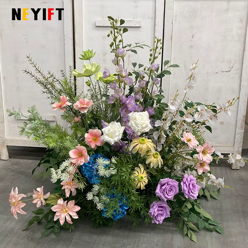 Monet série jardin Arrangement floral décoration de mariage plancher