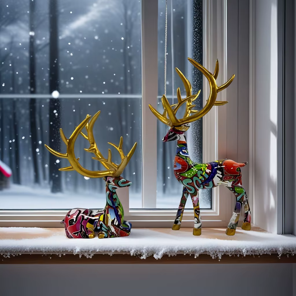 Décorations de table en résine à motifs de dessins animés
