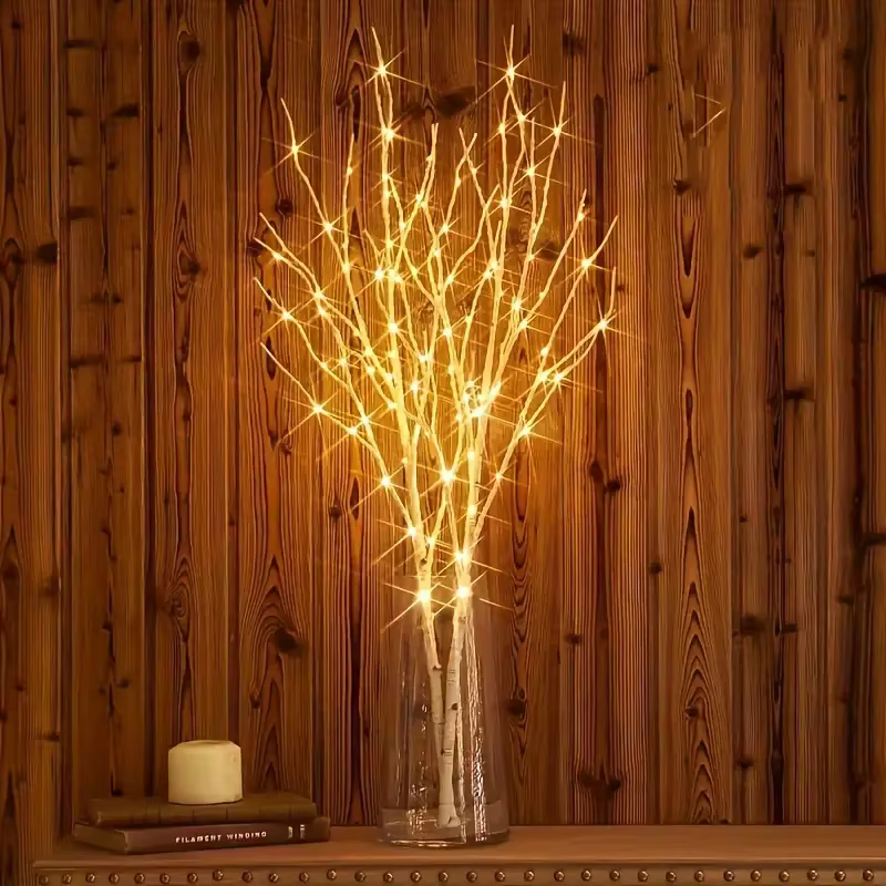 Branches de bouleau artificielles lumineuses – À piles pour la décoration intérieure