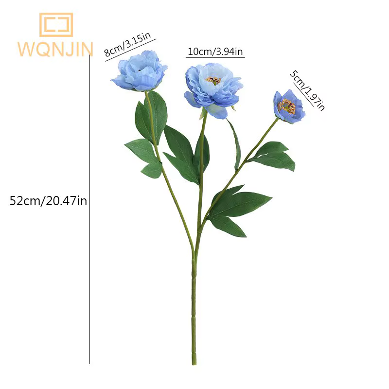 Bouquet de fleurs artificielles pivoines