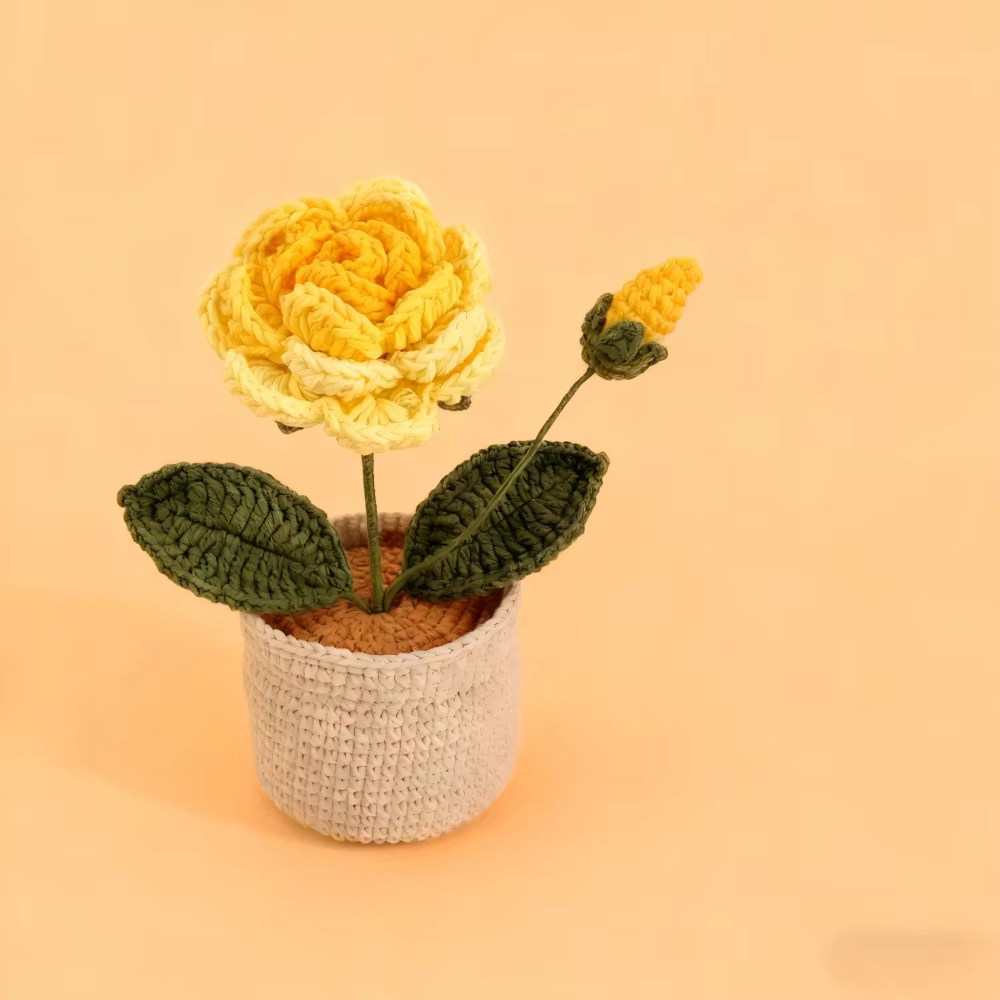 Crochet en laine fait à la main