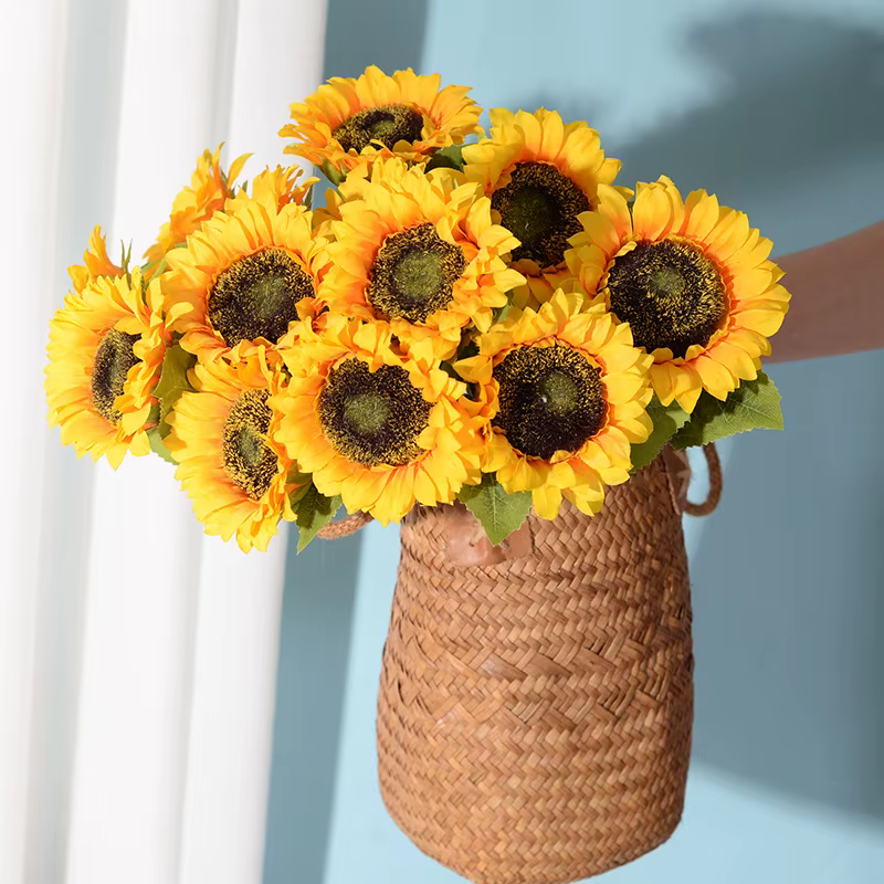 Fleur de tournesol artificielle très réaliste