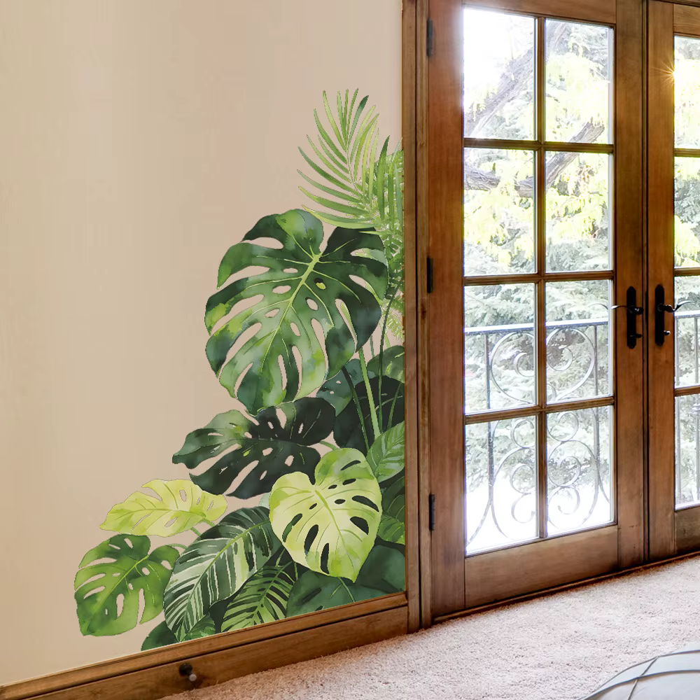 Feuilles de tortue vertes pour chambre à coucher