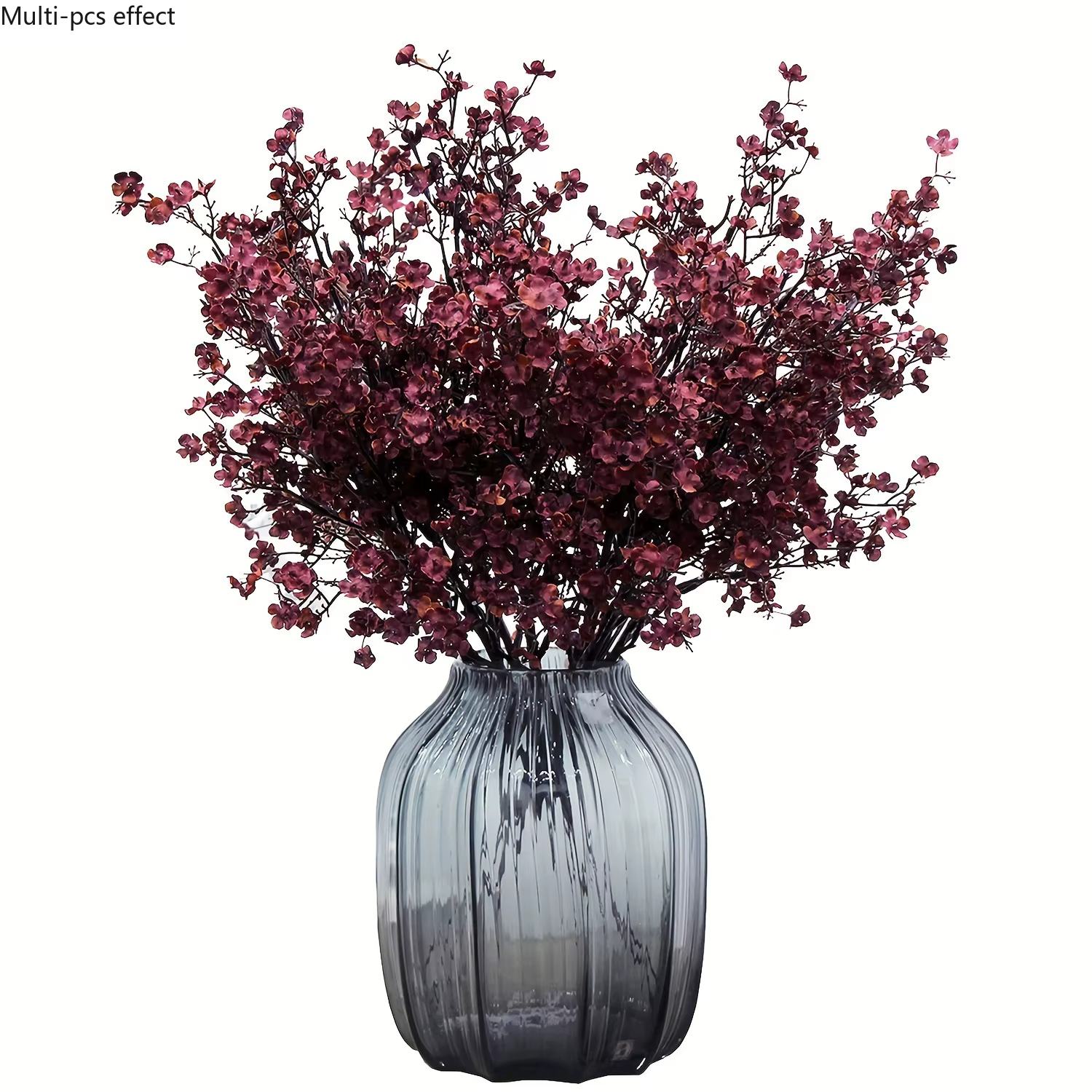 Bouquets de fleurs artificielles luxueux en tissu bordeaux pour mariages élégants