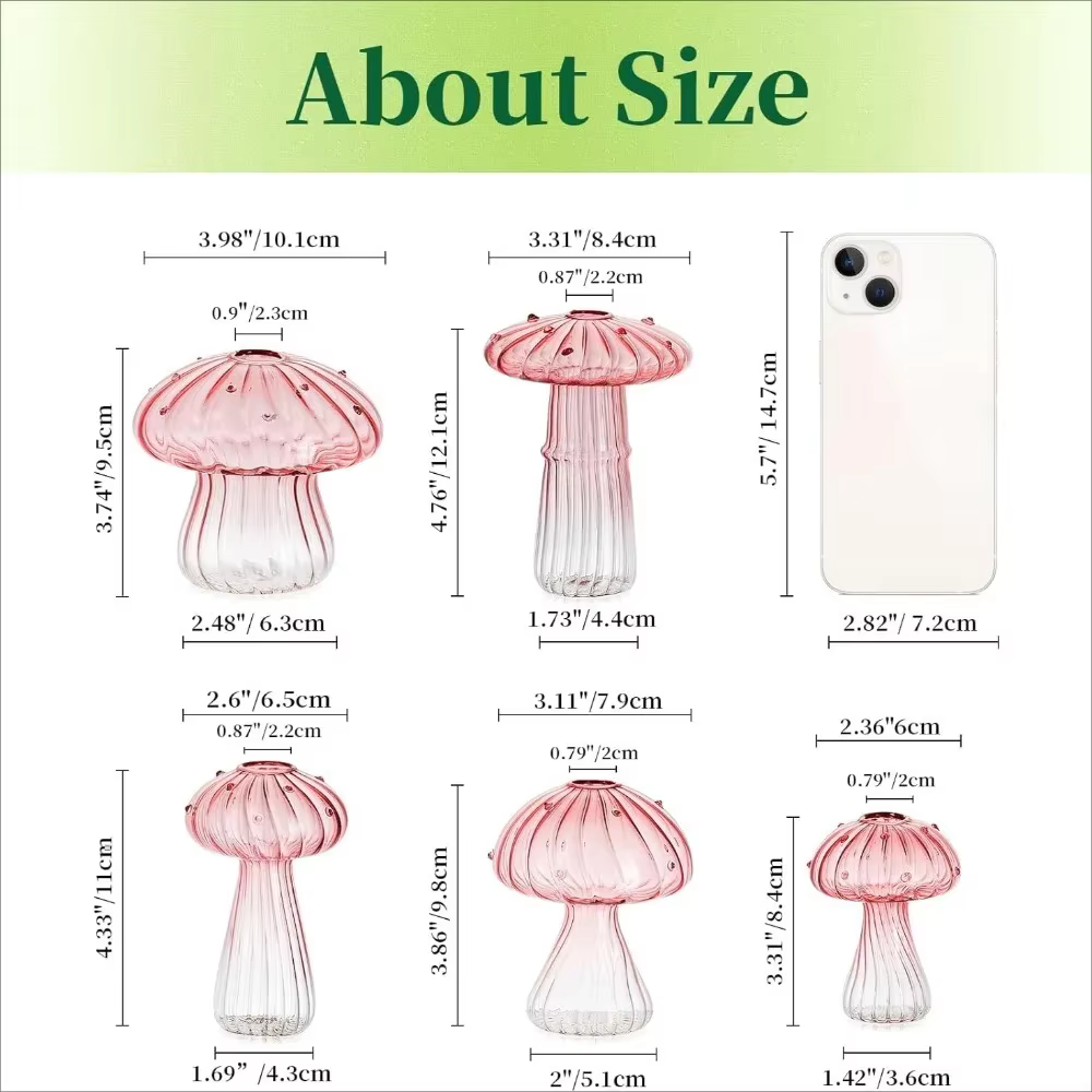 Vase à champignons Glasseam