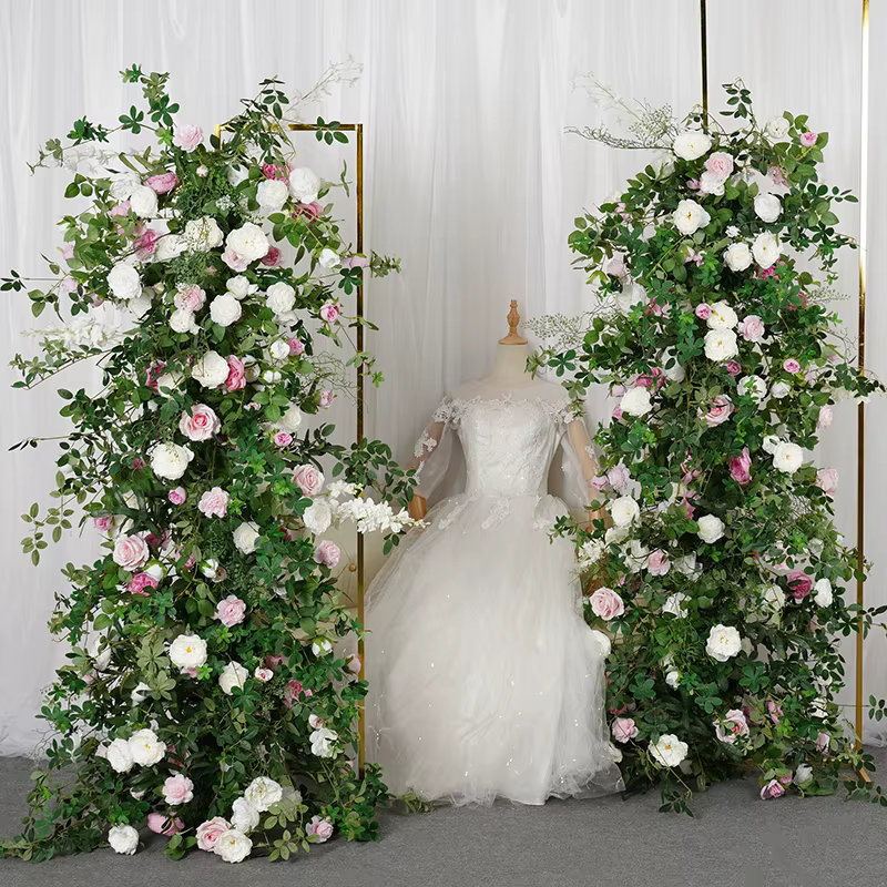 A7794 chemin de rangée de fleurs pour toile de fond de mariage