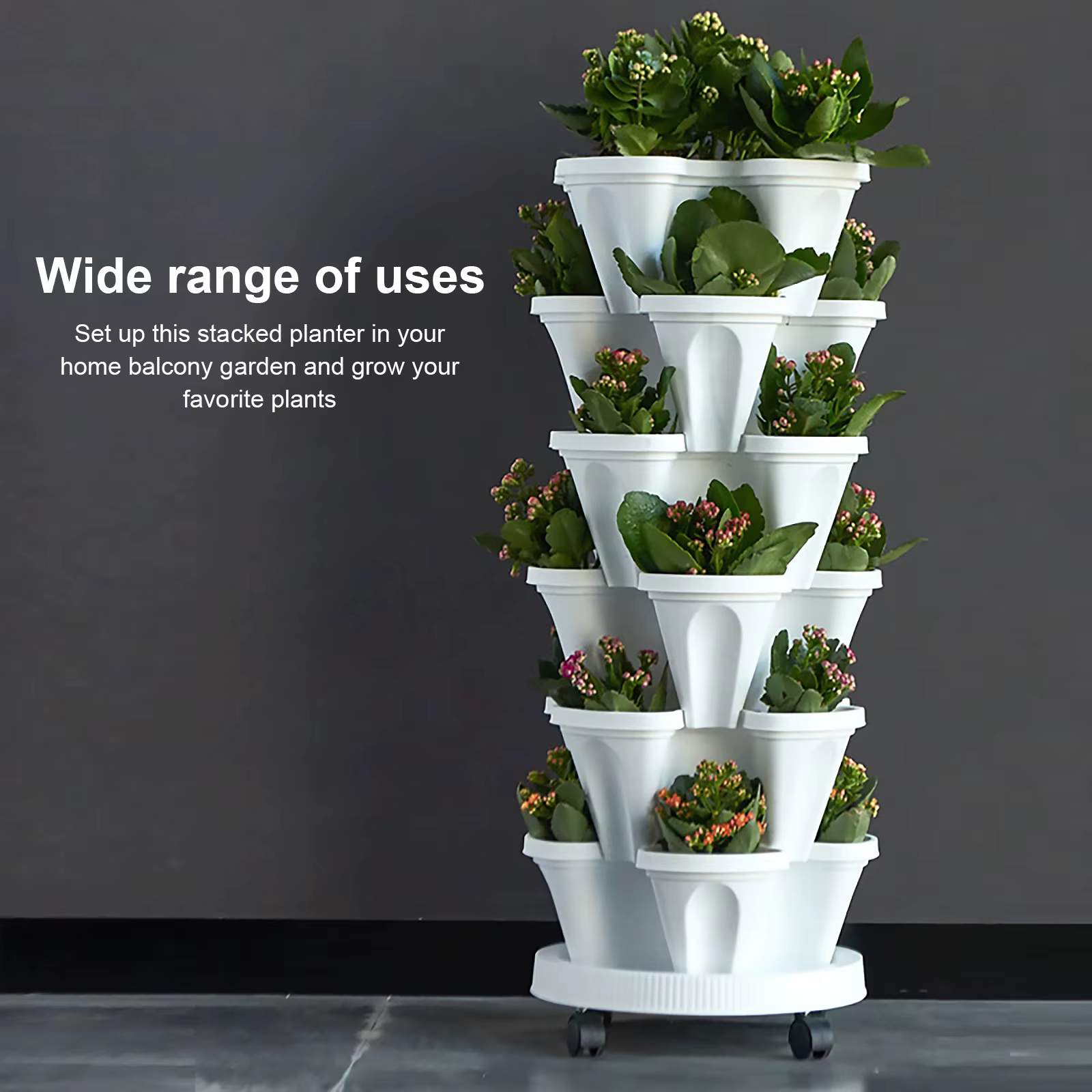 Jardinière verticale empilable
