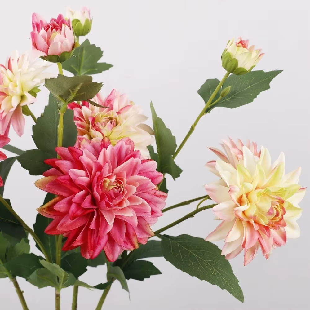Fleur de Dahlia Artificielle de 76 cm de Long