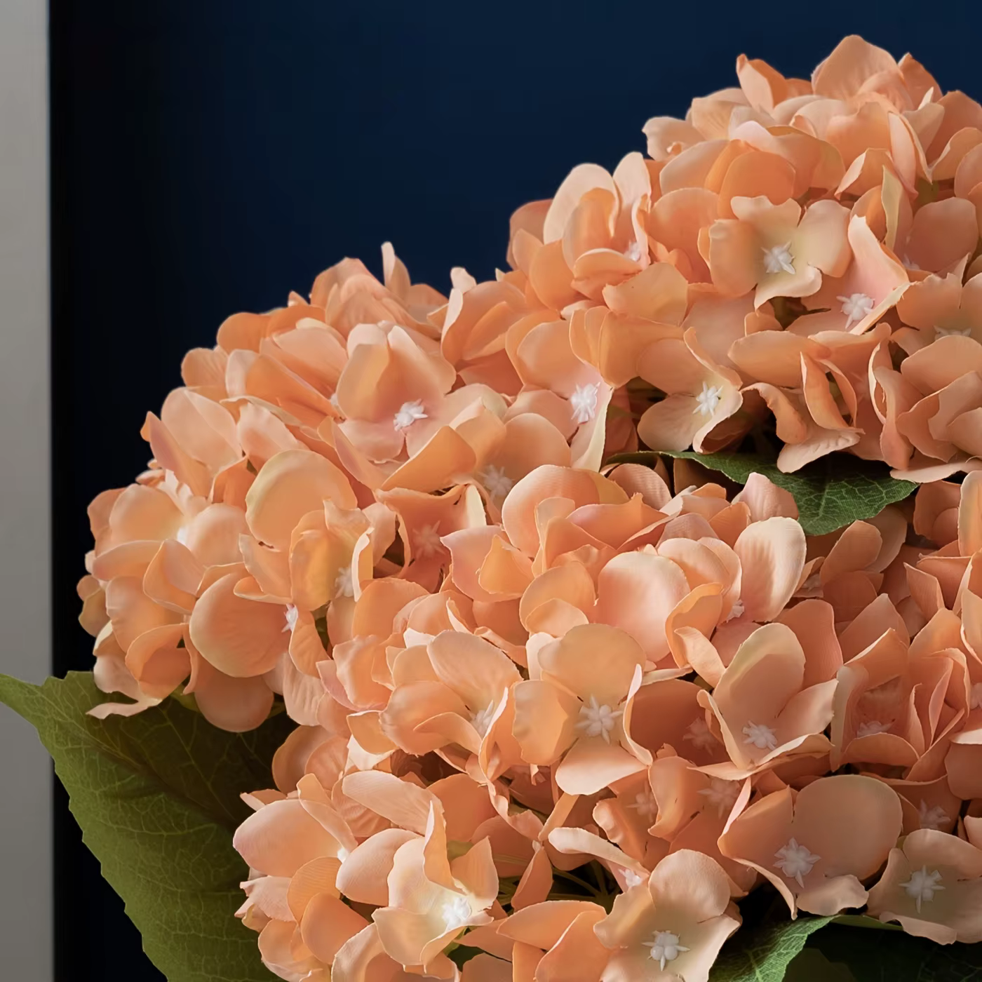 6 grandes fleurs d'hortensia artificielles