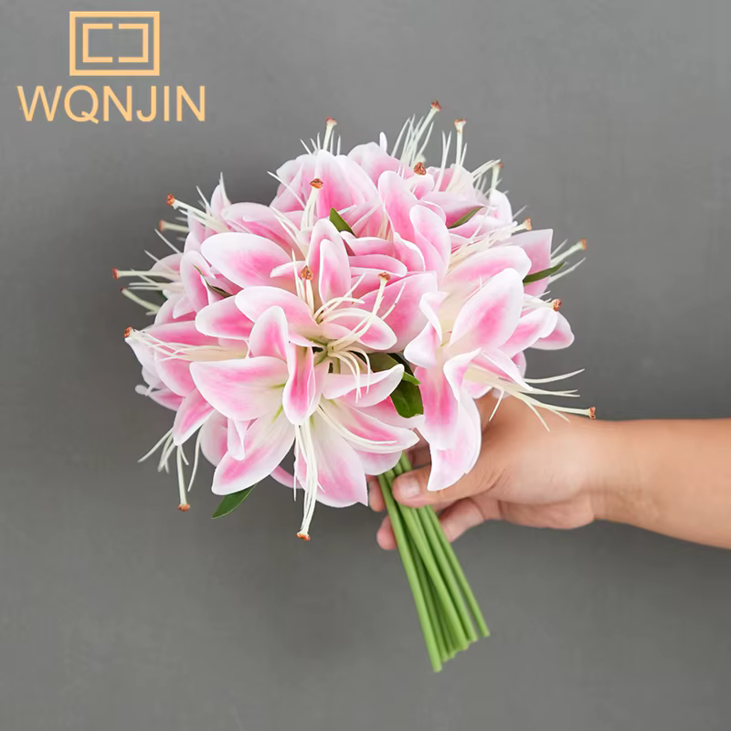 Bouquet de Lys Rose à 20 Têtes