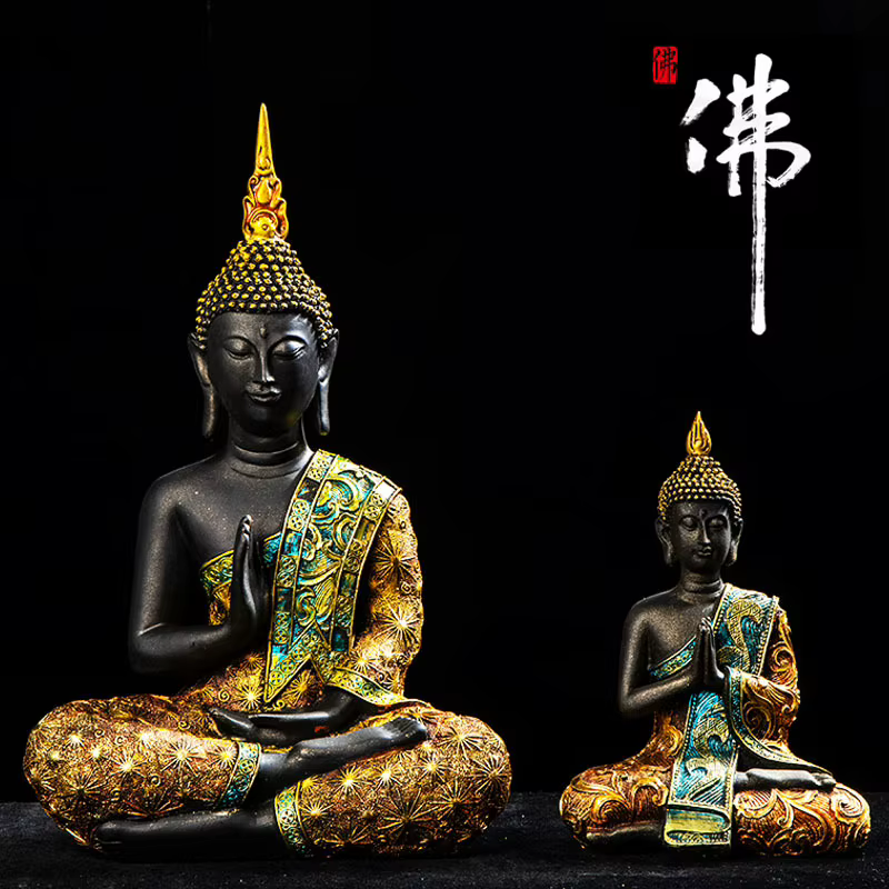 Statue de bouddha thaïlandaise faite à la main