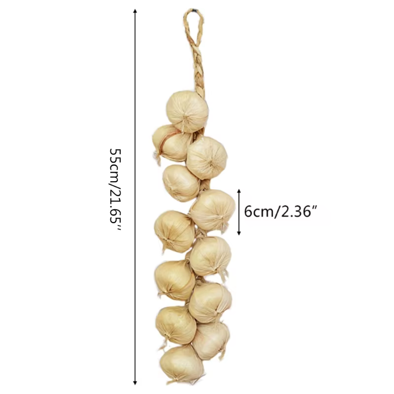 Simulation de ficelle d'ail et de légumes artificielle