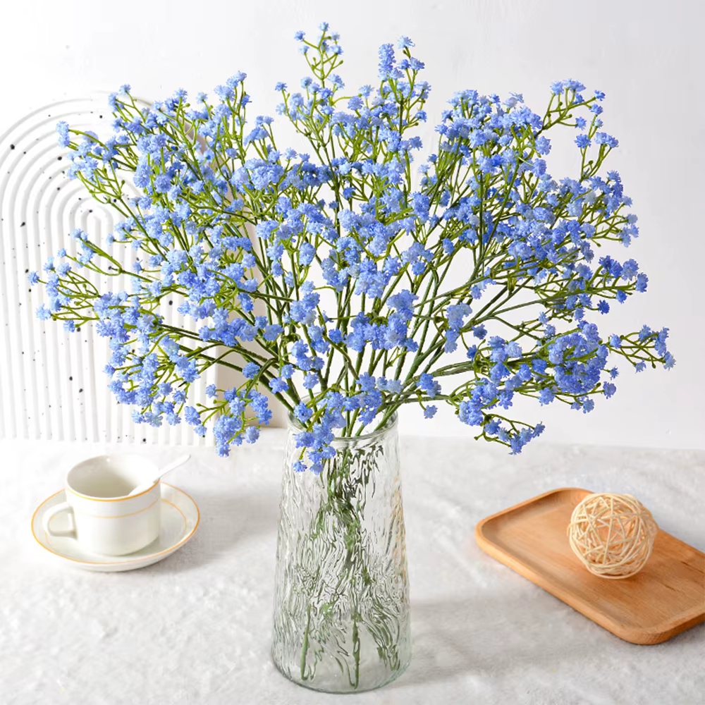 Bouquet de fleurs artificielles Gypsophila blanches pour bébé