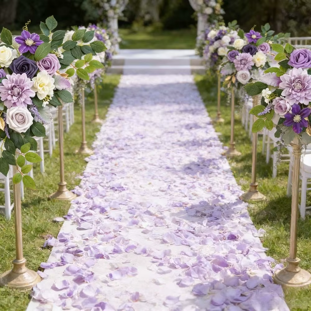 Guirlandes de fleurs artificielles bohèmes pour arche de mariage