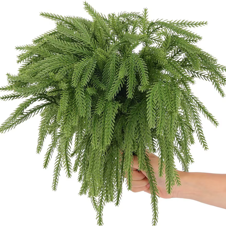 5pcs Artificialplant en plastique aiguilles de pin Accueil vase festival fête En Plein Air Jardin cour Arbre De Noël couronne Bricolage cadeau Décor