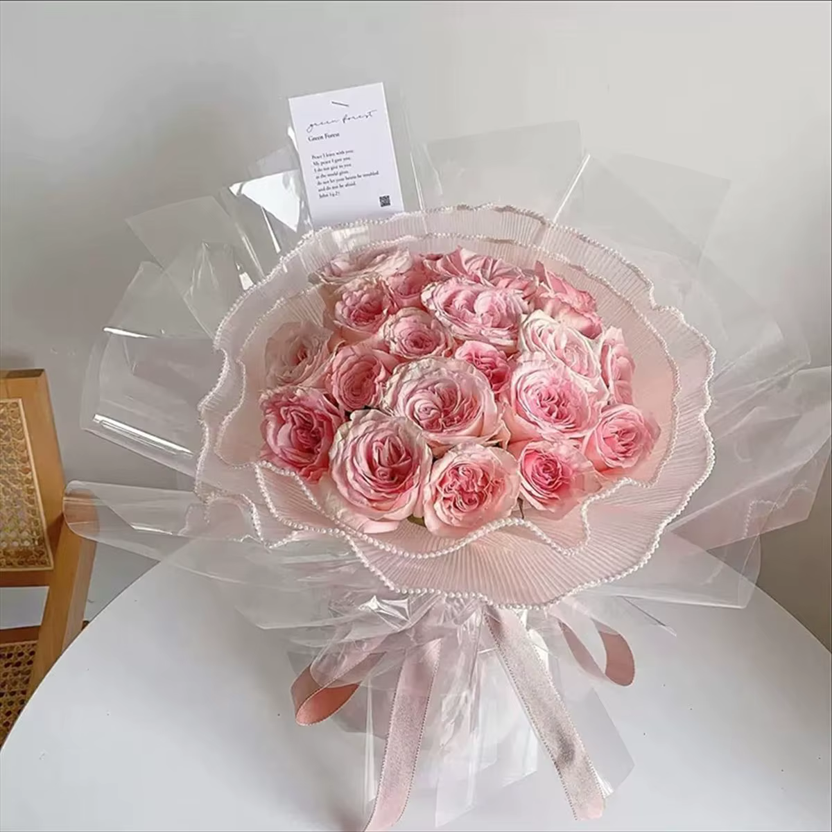 *CLOS Papier maille d'emballage de fleurs de 13
