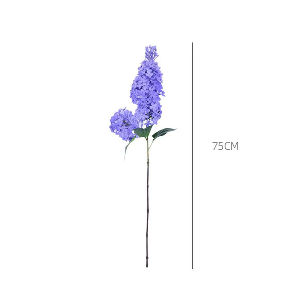 Fleur de lilas artificielle rose en silicone
