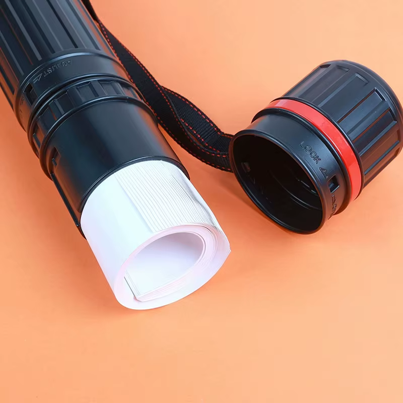 Tube de rangement pour dessins portable, réglable et extensible, avec bandoulière, léger, pour artistes, pour blocs de croquis d'extérieur