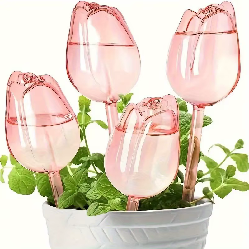 Boules d'arrosage pour plantes tulipes roses