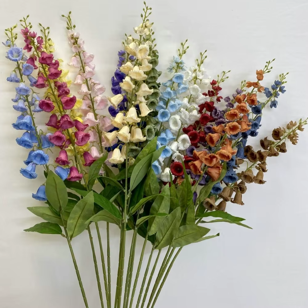 Nouvelles longues tiges de lys artificiels en soie