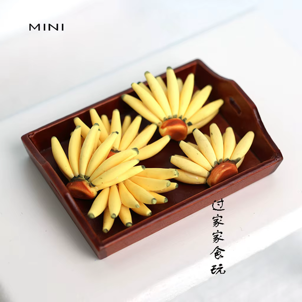 Maison de poupée Miniature, scène de fruits, décoration, Mini Simulation, corde banane, accessoires, jouets, 1/12