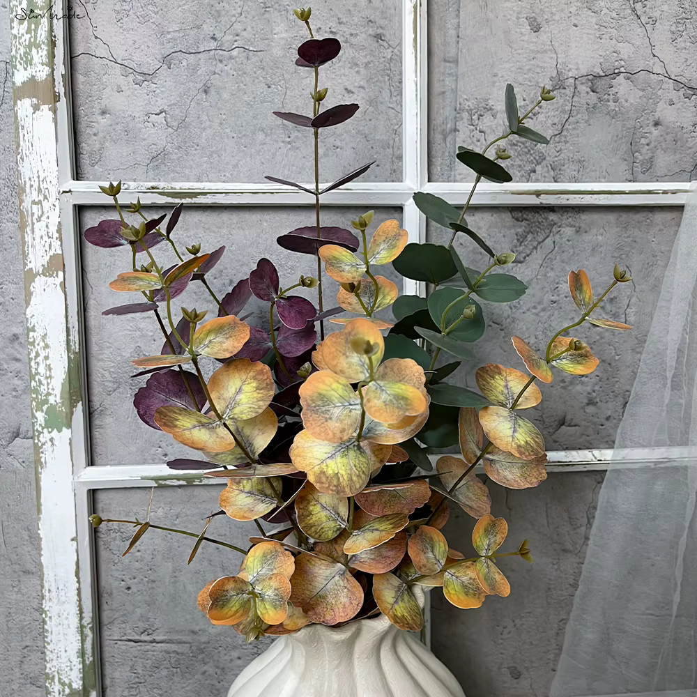 Plantes artificielles d'eucalyptus pour la décoration intérieure