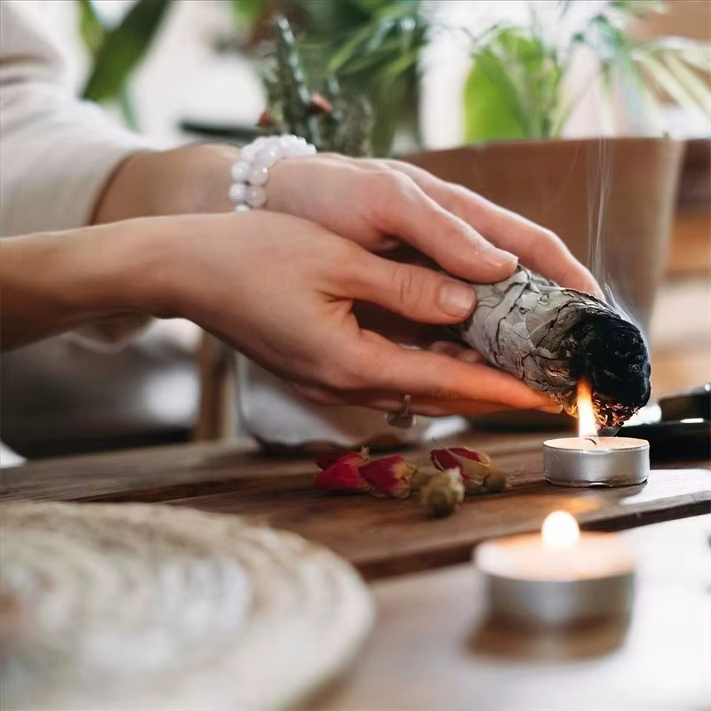 Bâtonnets de Sauge Blanche Naturelle pour Yoga