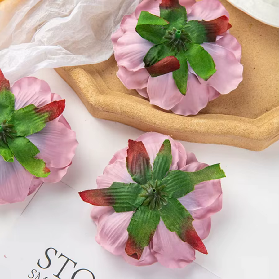50/100PCS Fleurs Artificielles Pas Cher Décor À La Maison De Mariage Jardin Rose Arche Soie Dahlia Jolie Pivoine Guirlande Artistique Robe Accessoire