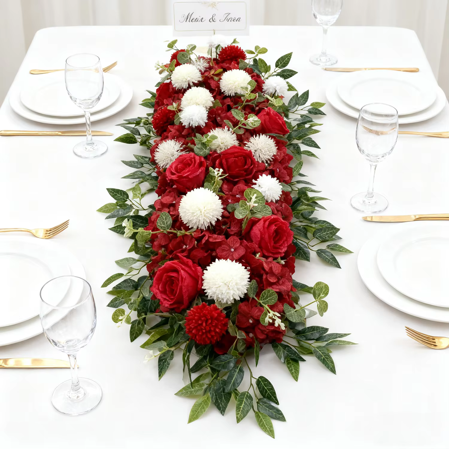 Uflower 100 cm bricolage mariage fleur rangée décoration Arrangement fournitures pivoine Rose artificielle florale