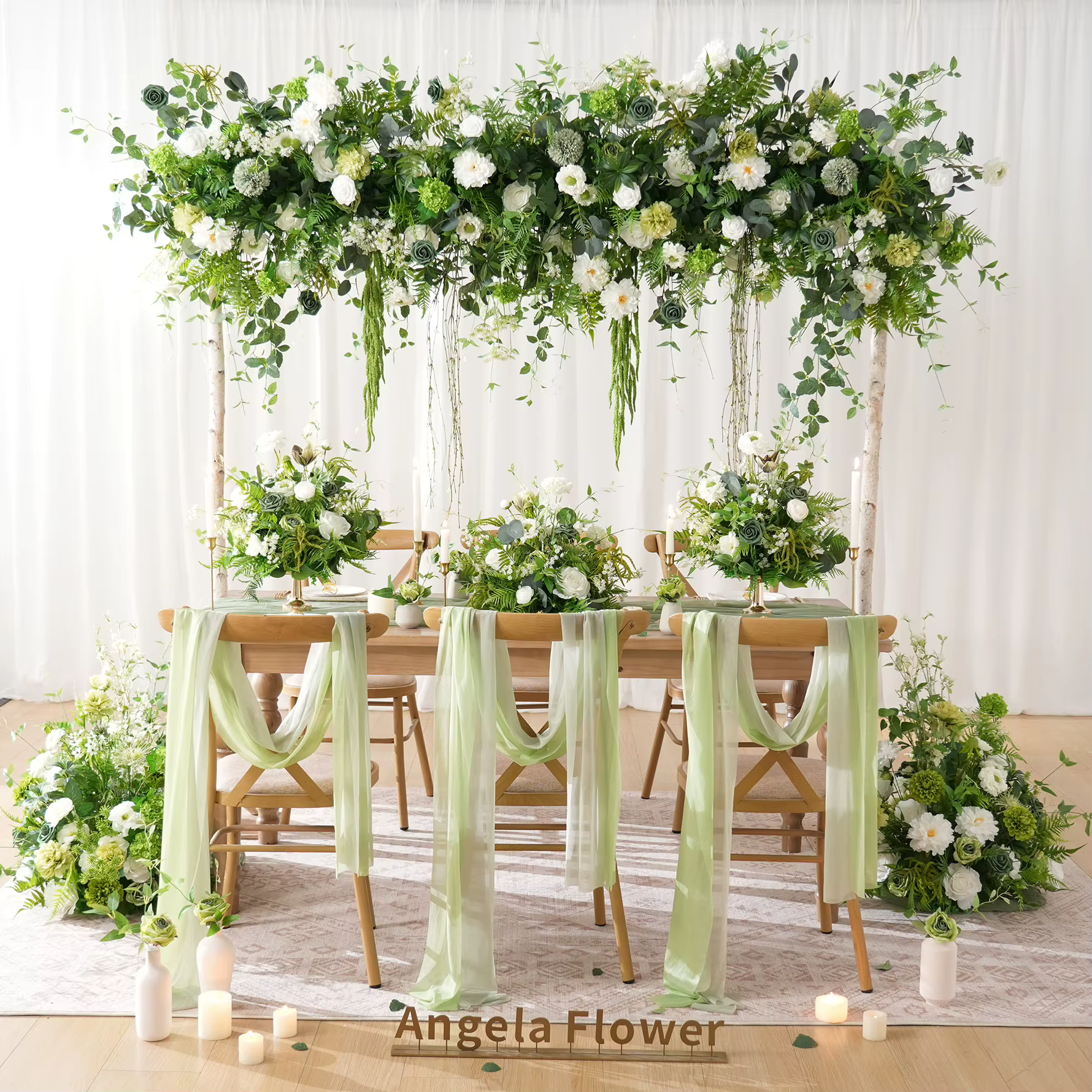 Composition florale artificielle Angela Flower A9074 Mori Greennry