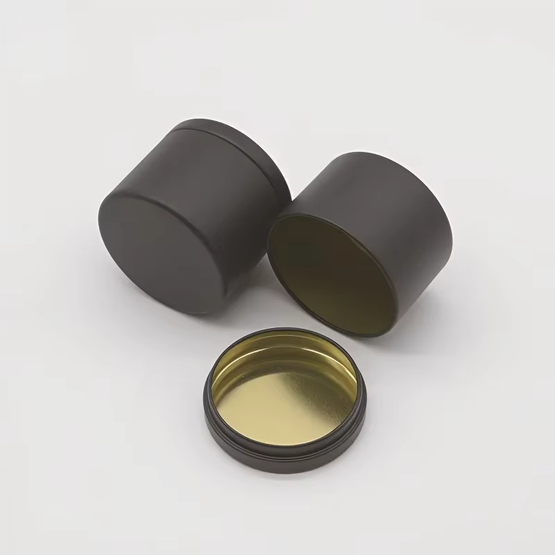 Pot à bougie rond avec couvercle, bricolage, aromathérapie, boîtes de thé en fer blanc, crème africaine de voyage, récipient de stockage cosmétique, 12 pièces, 4oz