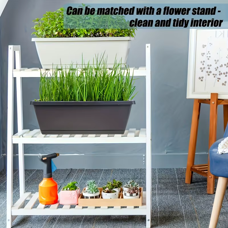 1/3 Pièces Jardinière rectangulaire pour fenêtre