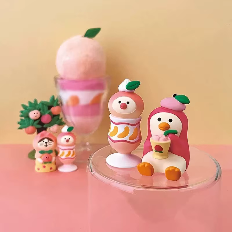 Ornements de jardin de fruits pêche créative maison bricolage Figurines jouets à la mode objets de collection artisanat