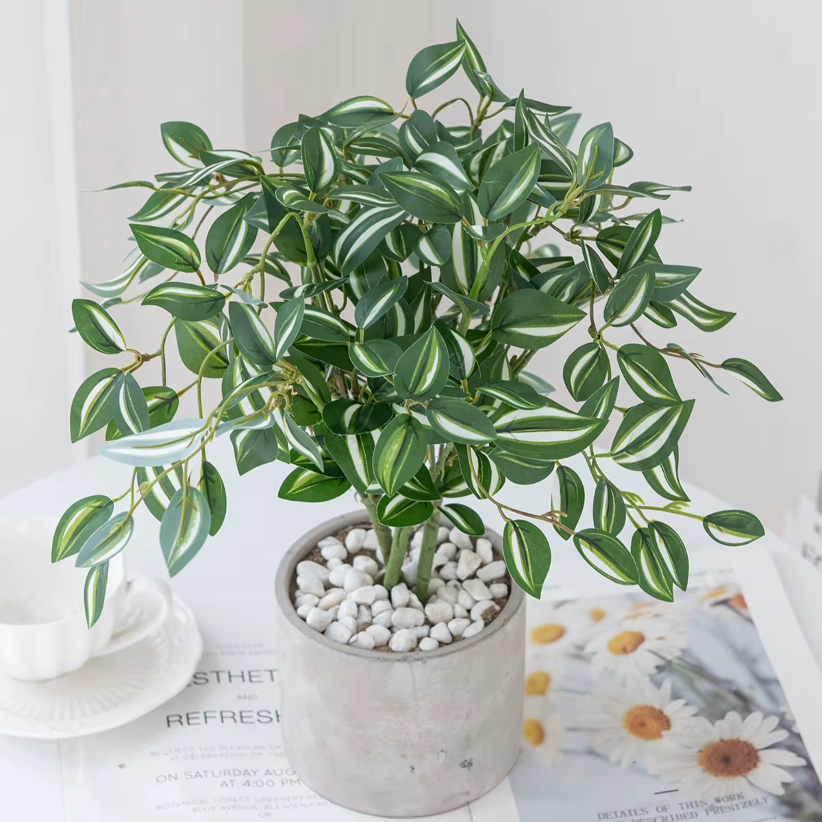Plante Bonsaï Artificielle Verte pour Décoration Intérieure (Coin de Maison