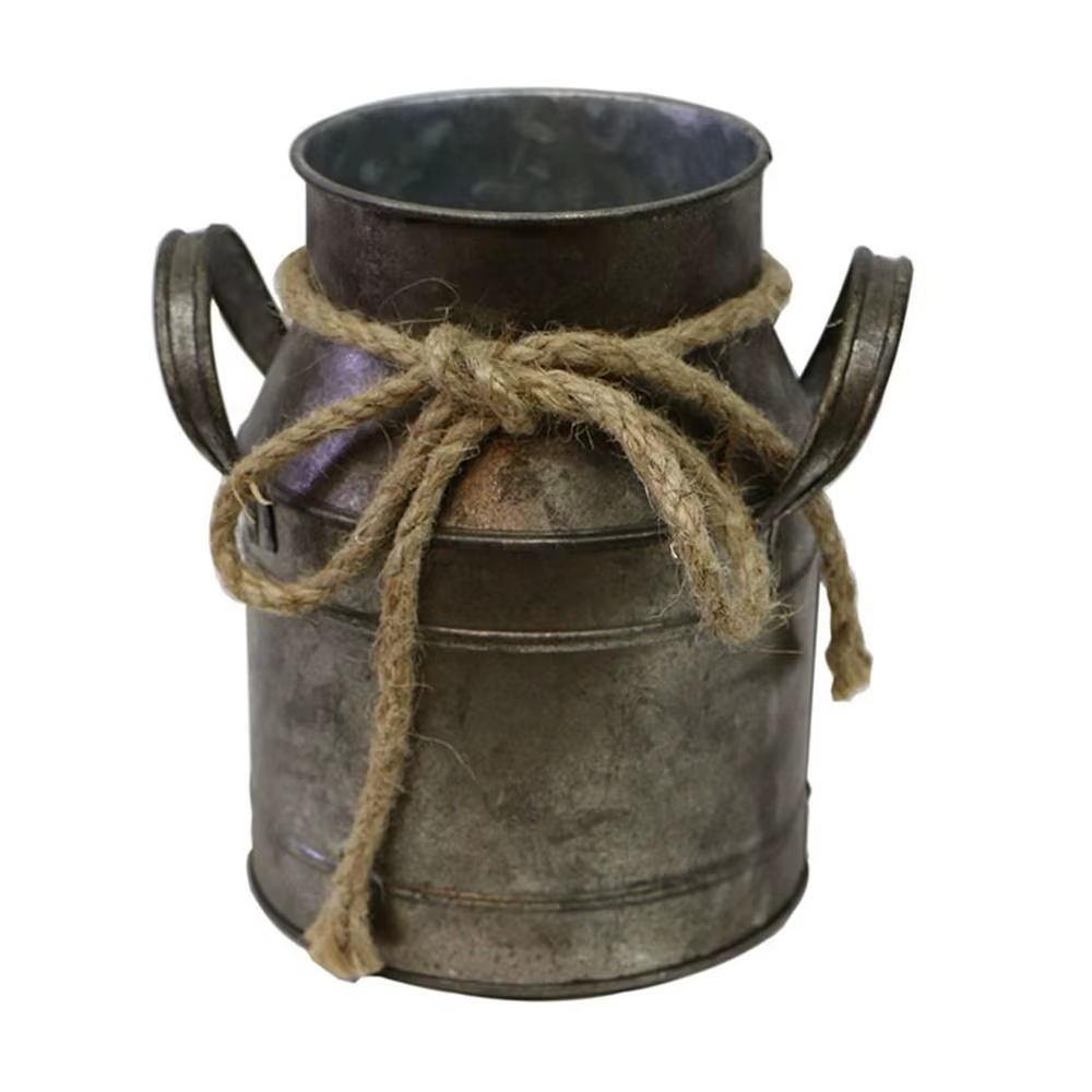Pot de fleurs vintage en fer