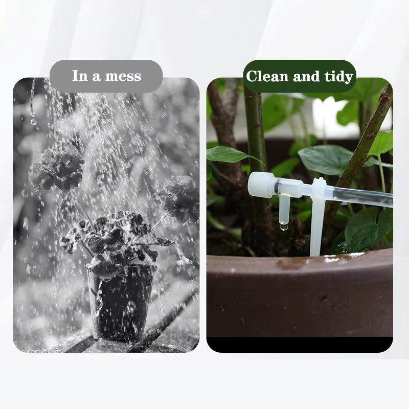 Kit d'irrigation goutte-à-goutte de jardin avec valve de régulation