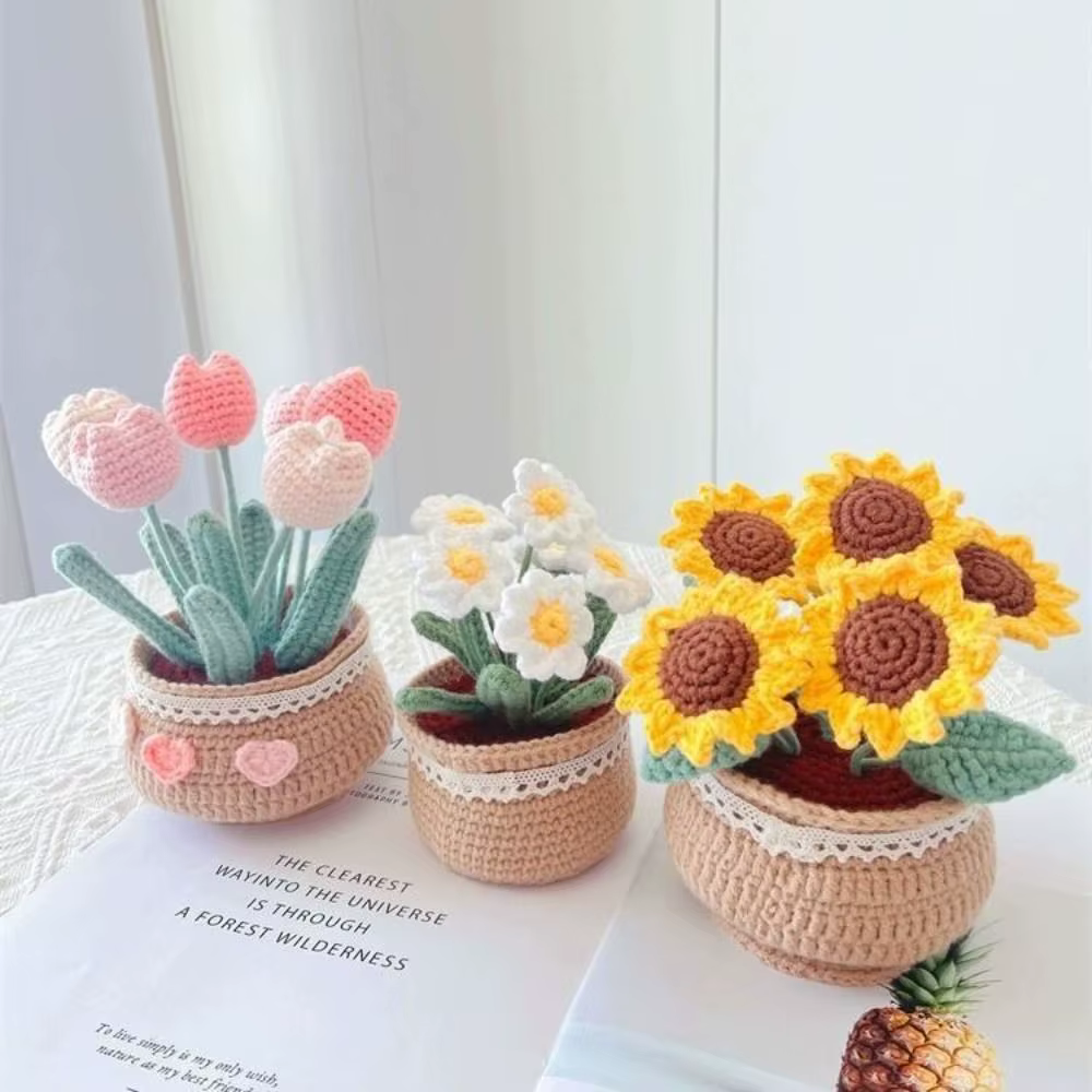 Kit de fleurs au crochet unique